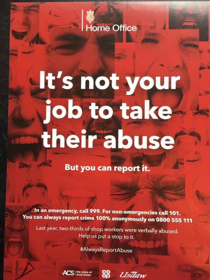 Proud to support my brave colleague Kelvin at court today. Kelvin was subject to verbal and physical abuse whilst at work, but this didn’t stop him being there for our customers. The individual was found guilty and has received a sentence #itsnotpartofthejob #alwaysreportabuse