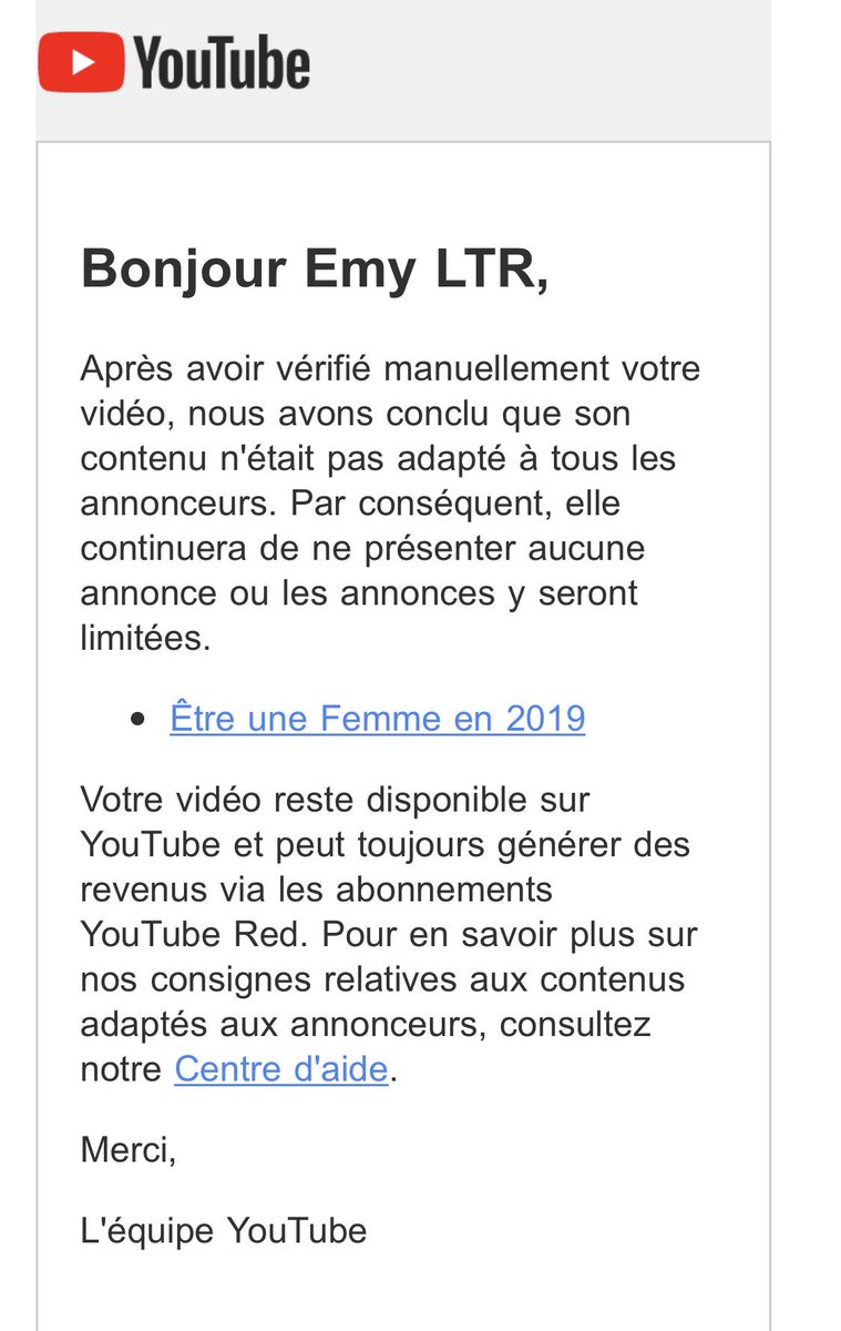 EmyLtr's tweet photo. Et après on va me dire que y a pas de problème ? 
@YouTube https://t.co/T6uf0ZijMO