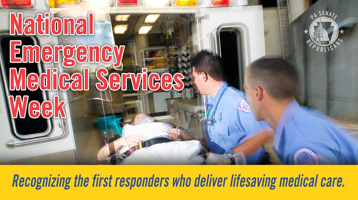 SenLisaBaker's tweet image. As National Emergency Medical Services Week closes, we recognize our paramedics, emergency medical technicians, firefighters &amp;amp; other first responders who deliver lifesaving medical care to those in need. They’re a vital part of our health care system.
#EMSweek #EMSstrong