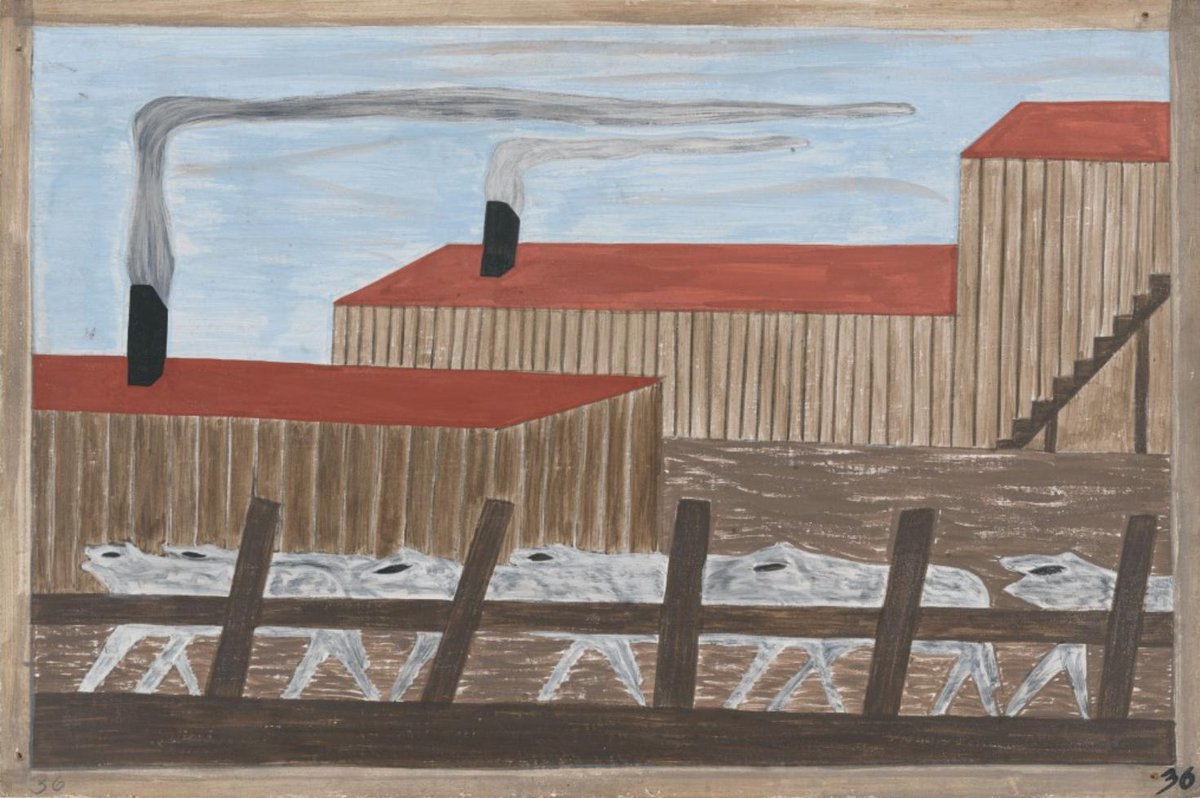 "Migrants arrived in Chicago, the gateway to the West."#36, Great Migration Series, 1941Jacob LawrenceMOMA