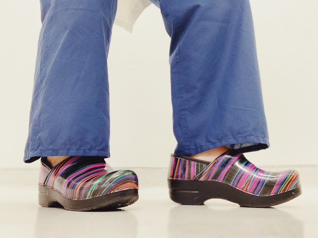 When you operate a lot, you can sometimes get tired of wearing scrubs everyday.  What else do you wear to differentiate yourself in the OR?