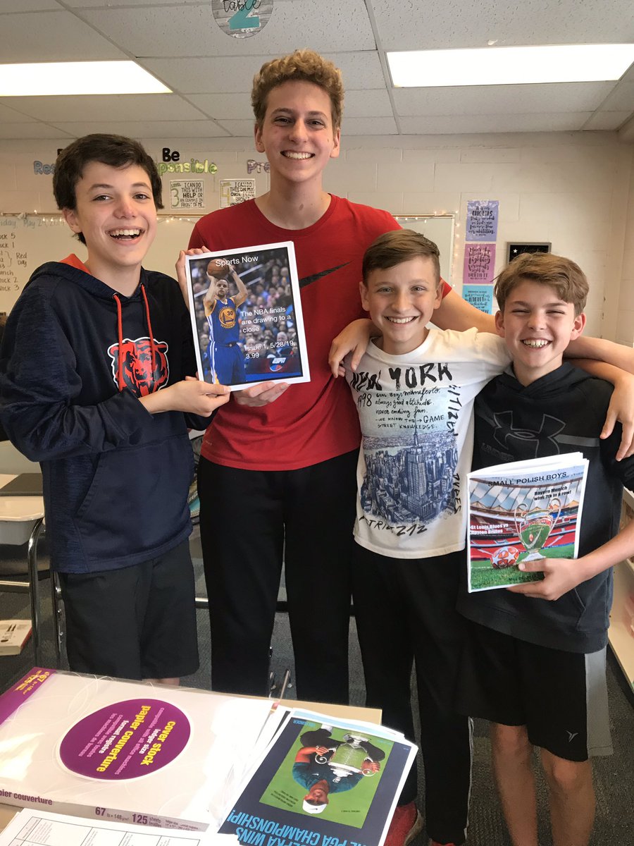 MsWilk_D34's tweet image. Big smiles from these guys after completing their awesome magazine projects! Lots of laughs today in RLA to kick off the 3-day weekend! 😄