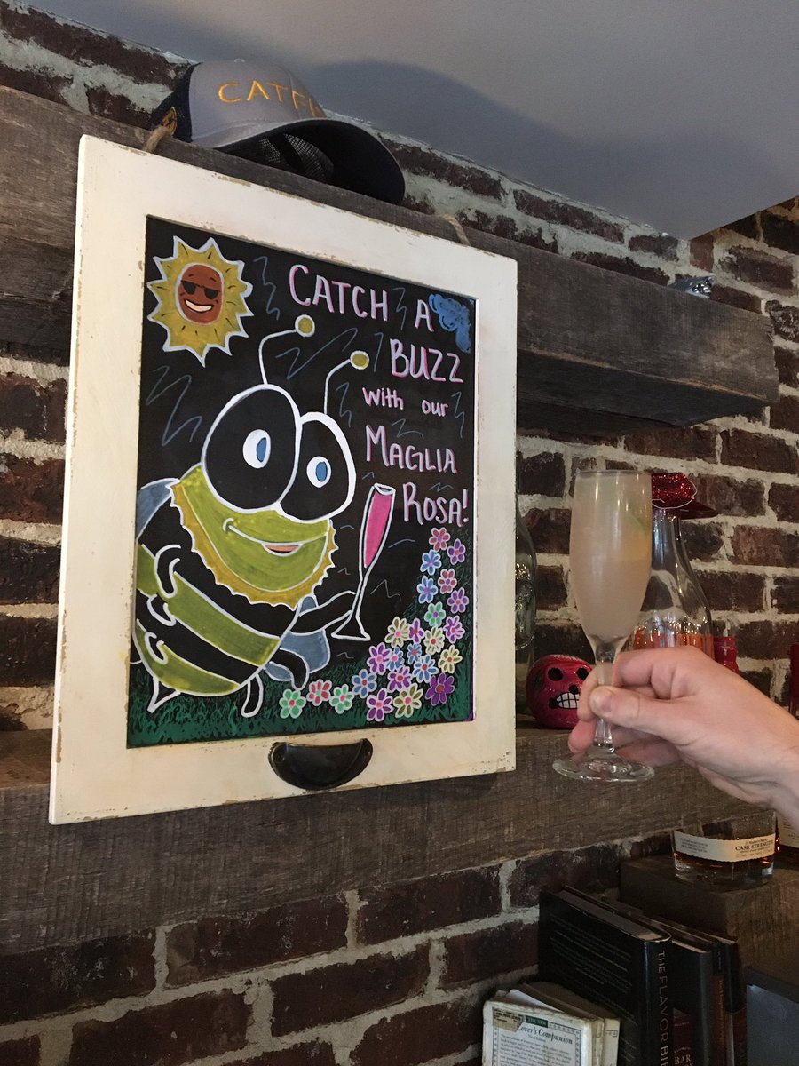 Come celebrate the last bit of springtime with our new Maglia Rosa cocktail! It features rosé, strawberry shrub, lemon, ginger, mint and sparkling wine. #supportlocal