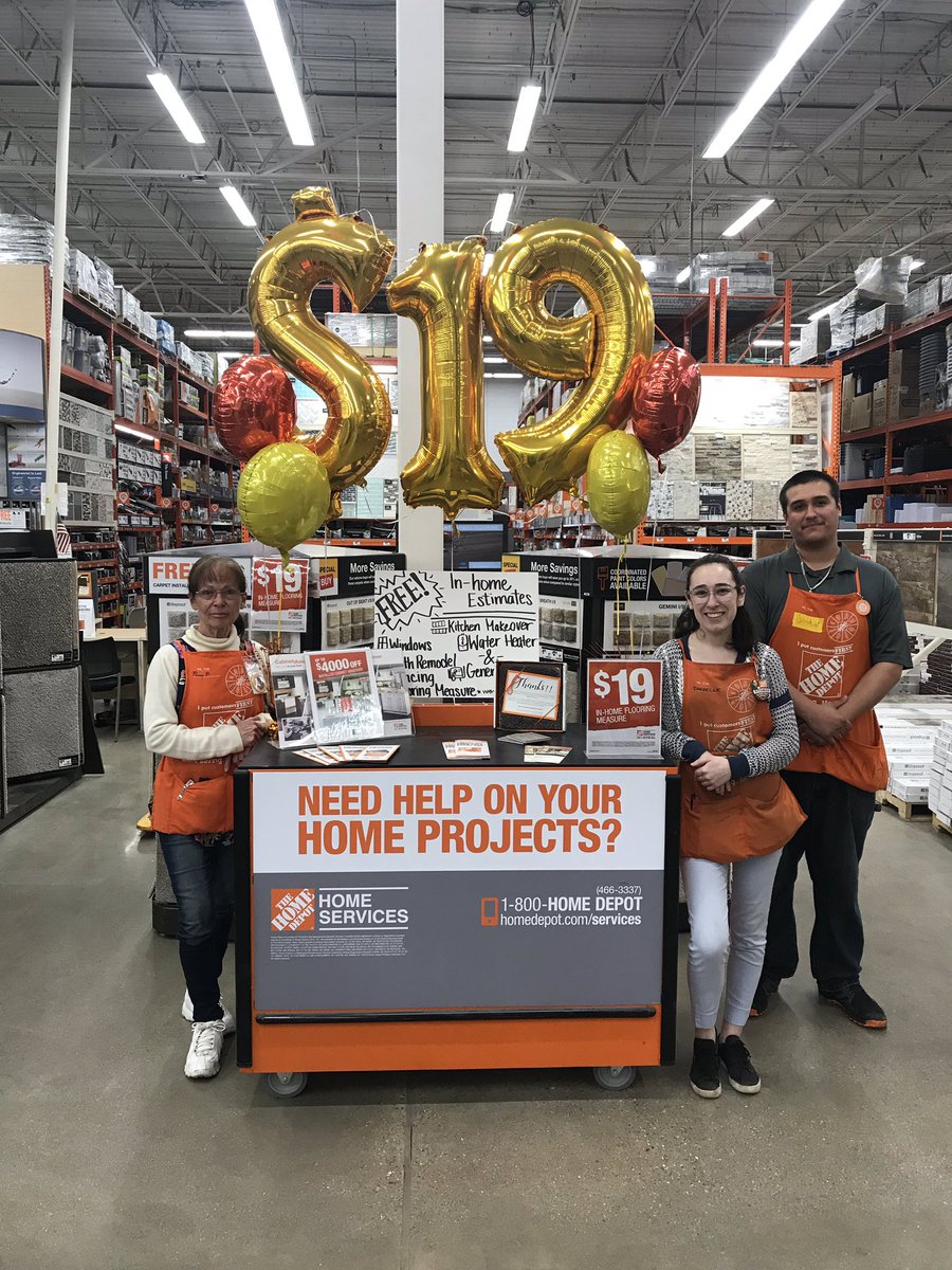 sdwilliams5150's tweet photo. D23 Team at Store 2725 is ready to drive the crap out of the $19 Flooring measure for Memorial Day!! @HDJoshCarpenter @JulieGiattino @tinastevens_hd @CadwalladerRob @rezy1940 @Bishopa22000 https://t.co/QgRASCNeWE