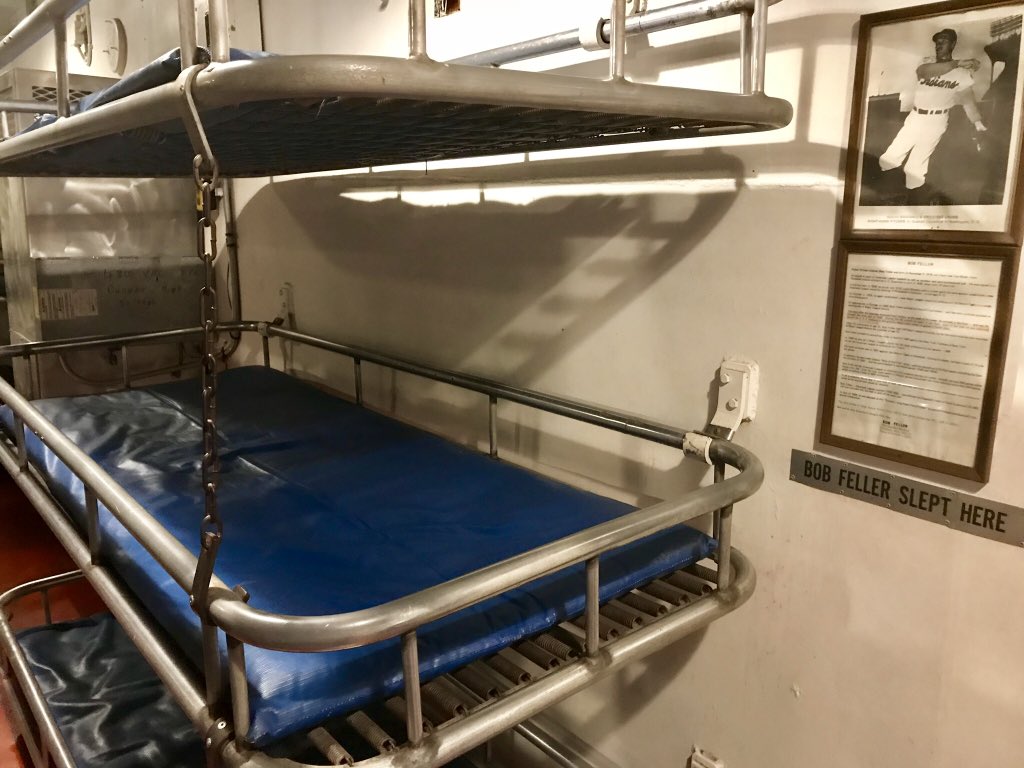 <a href="/Kurkjian_ESPN/">Tim Kurkjian</a> Bob Feller’s bunk on the USS Alabama...