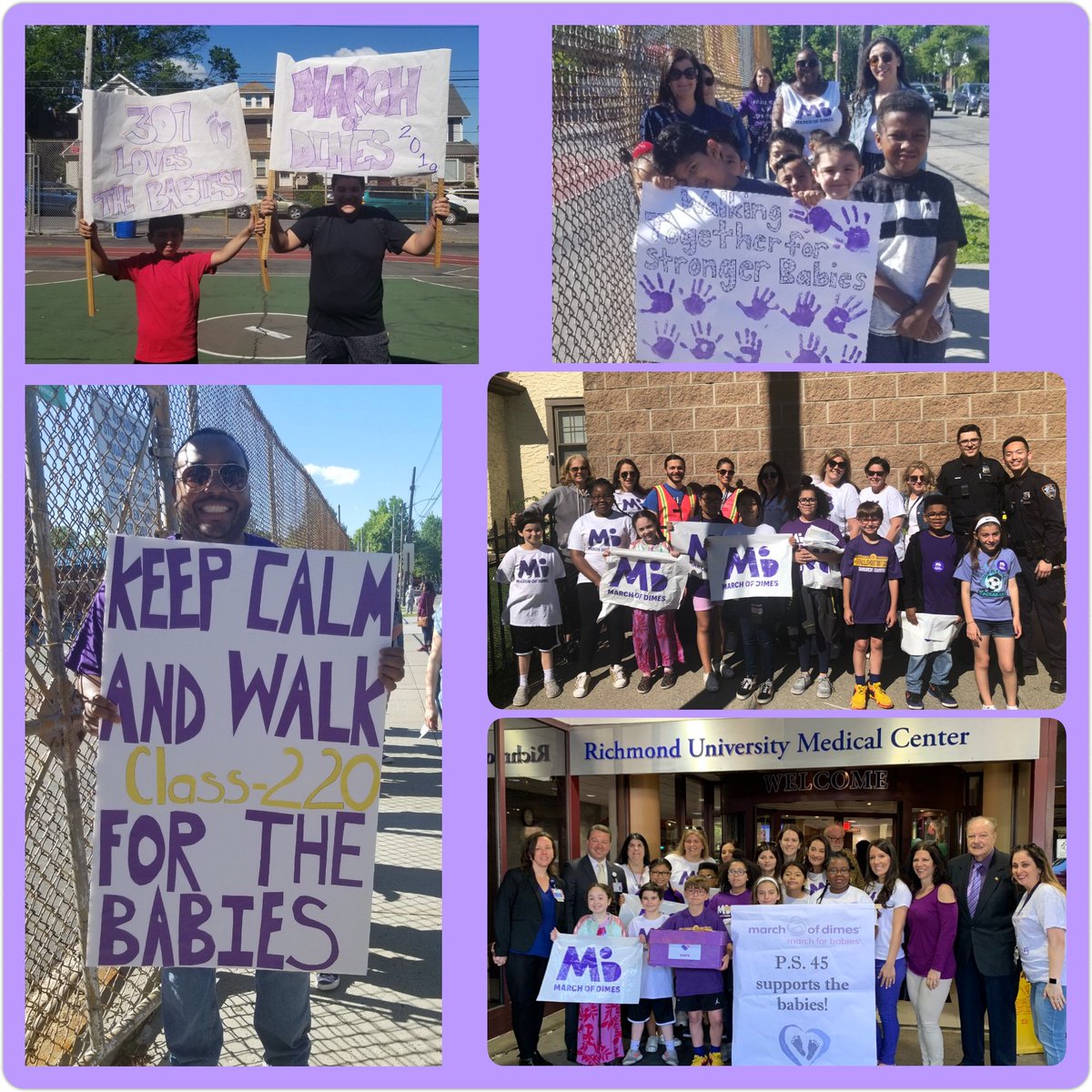 #ps45proud was seeing purple today in support of @MarchofDimes. Thank you @RUMCSI @NYPD120Pct for sharing this experience with us 🙌#SIStrongerTogether #inspired31 @PS45JohnTyler