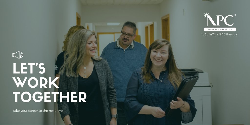 NPCinc_'s tweet photo. NPC is about providing opportunities. Opportunities to learn and grow together. Opportunities to make new and lasting connections with the people you work with every day. Because what is a workplace without a little fun and what is a job if it's not helping you grow? https://t.co/hNju8y2LX5