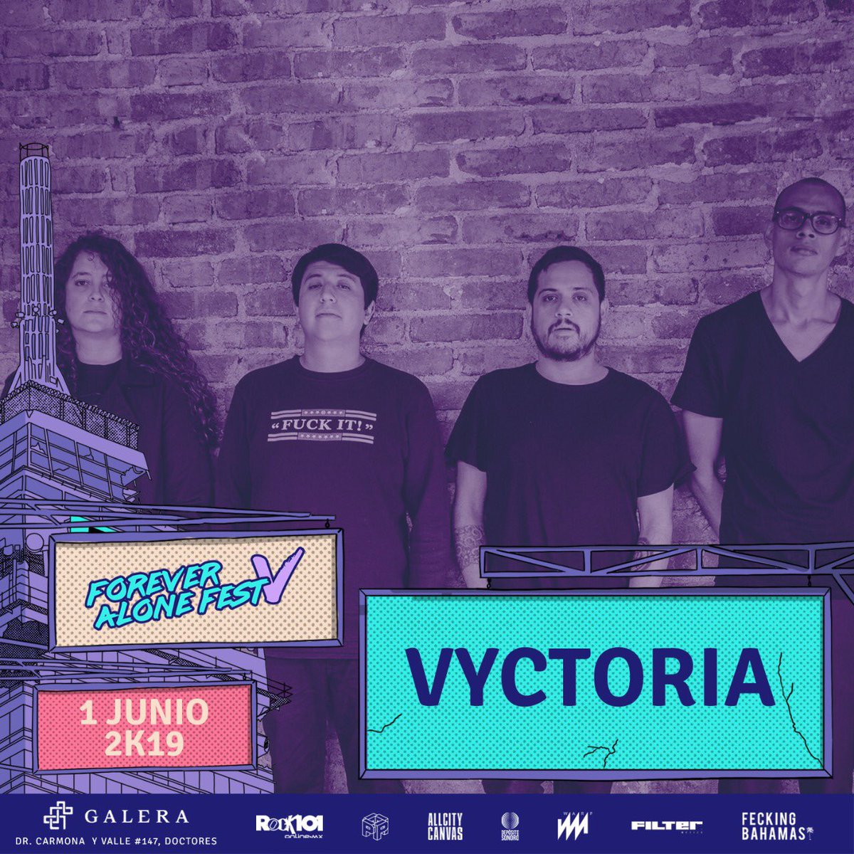 vyctoriamx's tweet image. ¿A quién vemos en @fafmx? 
Seguimos con VAV Tour 2019
CDMX nos vemos en Galera, siendo parte del 
Forever Alone Fest 2k19