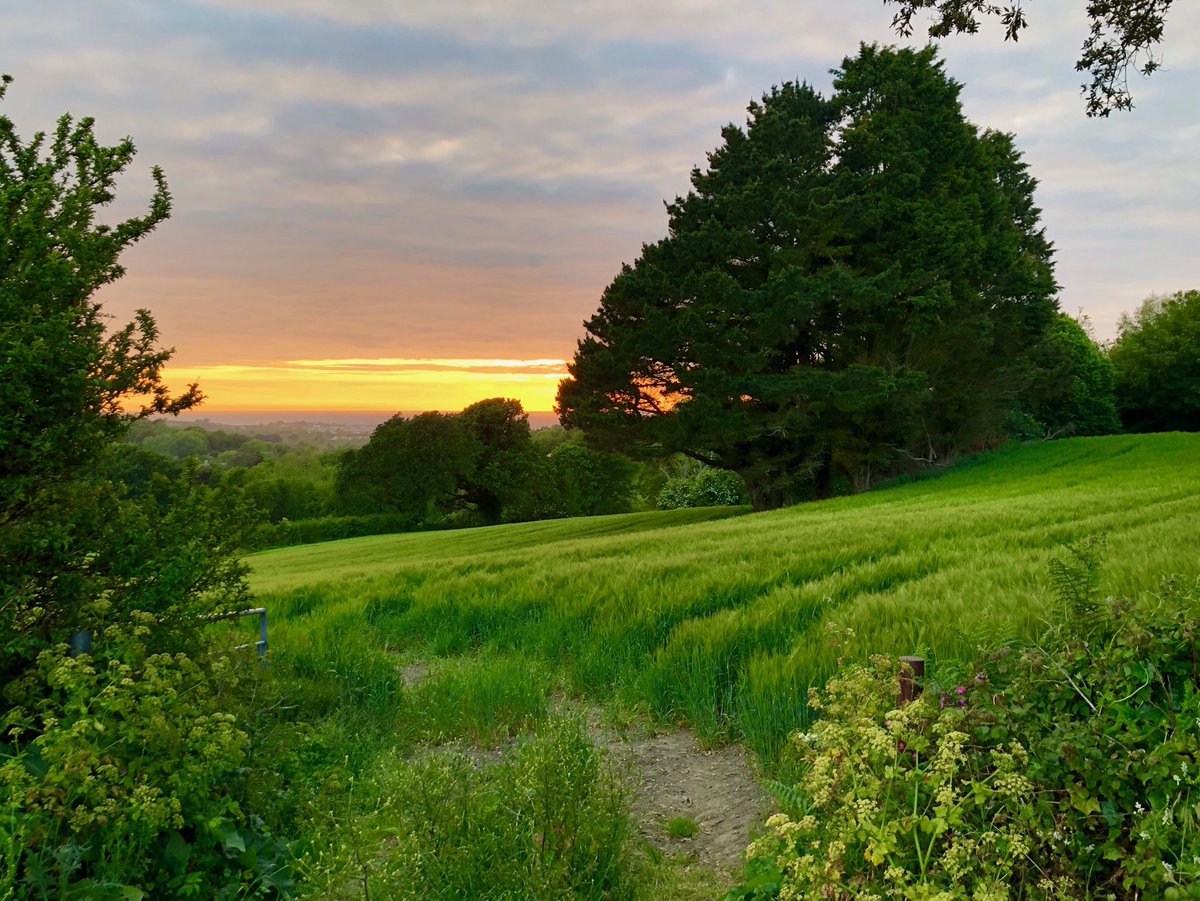 Fantastic sunset today #sunset #castel #countryside #Guernsey #beautifulisland