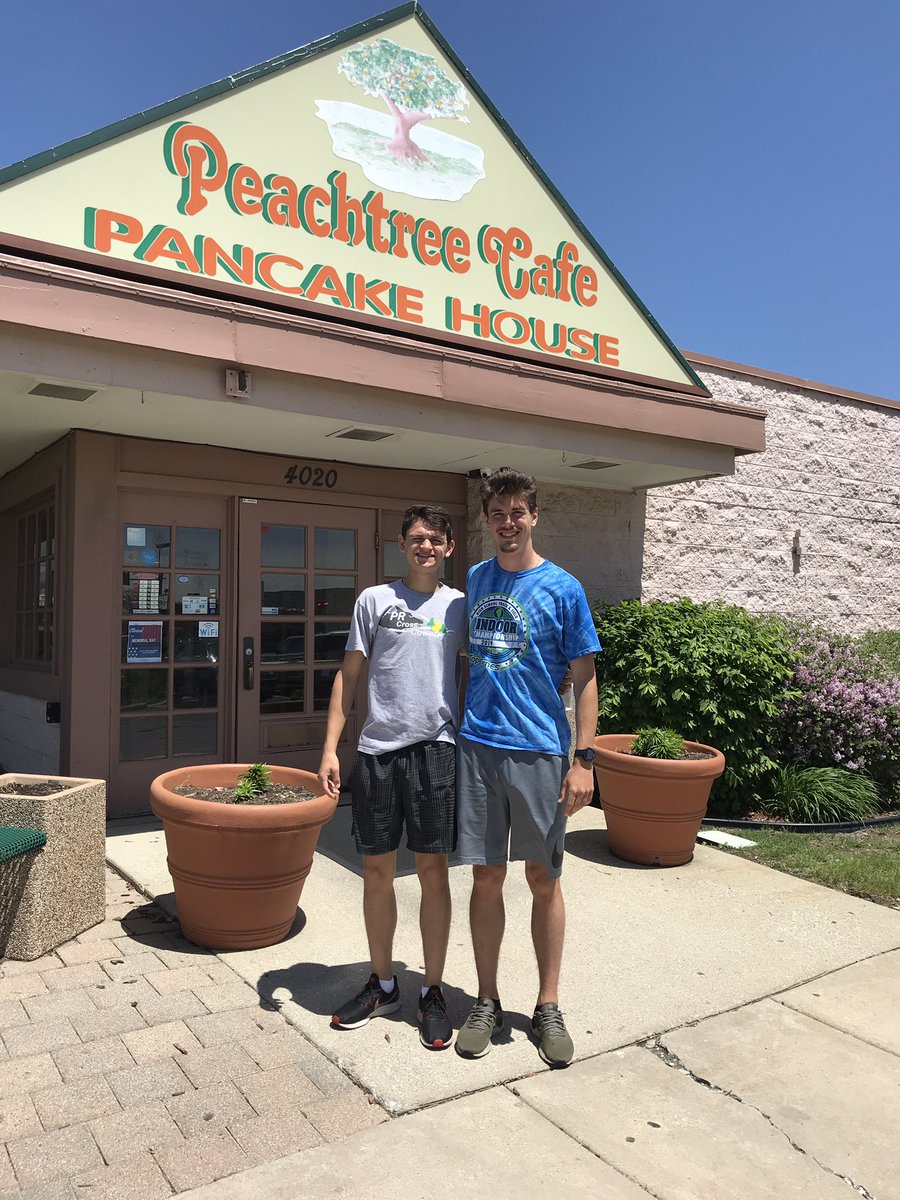 Double qualifiers to Sat.’s 800m final. Congrats to Grant &amp; Ethan! Our traditional meal at Peachtree worked again.<a href="/PrhsBoosters/">PRHS Athletic News</a> <a href="/PrairieRidgeHS/">Prairie Ridge H.S.</a>