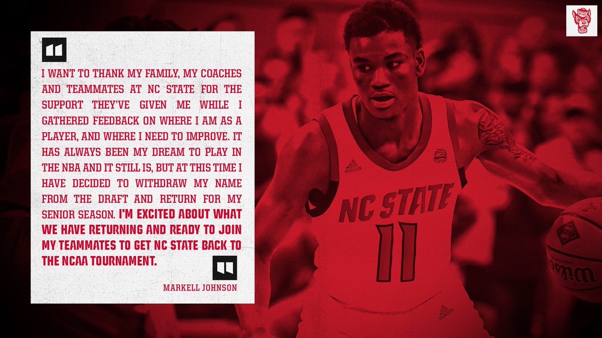 PackMensBball's tweet photo. Time to get back to work … and a big piece will be joining us. Welcome back @kells_2017 #GoPack https://t.co/GDsFejVVRN
