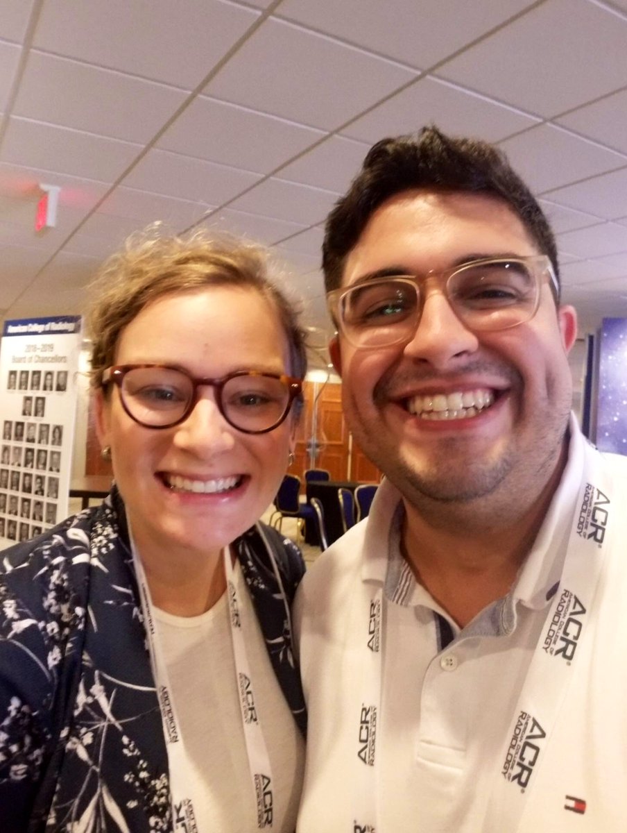 UNCRadRes's tweet photo. Our residents @IsraelSaramago and Liz Deans doing big things at #ACR! #RadioActivity #TarHealers #Radvocacy @mcbreamy @THMMD @thats_bone @VIRTarHeels https://t.co/BFK8L27SBf