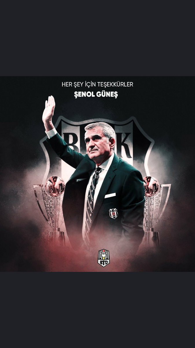Yolun acik olsun hocam unutma bu kapi sana hep acik besiktas ailesi olarak yaptiklarin hersey icin cok  tesekkur ederiz.Hoscakal✋#ŞenolGüneş
#Beşiktaş 
⚪⚫