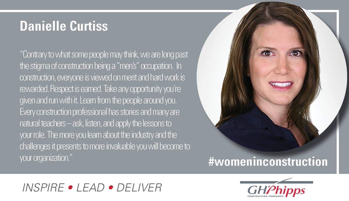 Danielle has been our General Counsel for 11 years. She's a fierce one-woman department and runs it wonderfully. With a to do list that is never ending, she is a dedicated and hardworking employee, always looking to do what’s best for the company. #womeninconstruction