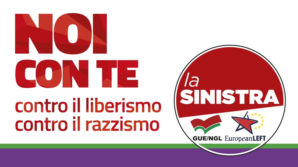 SinistraUe's tweet photo. Noi con te, contro il #liberismo, contro il #razzismo
#lasinistra https://t.co/ROOmZ2zqvG