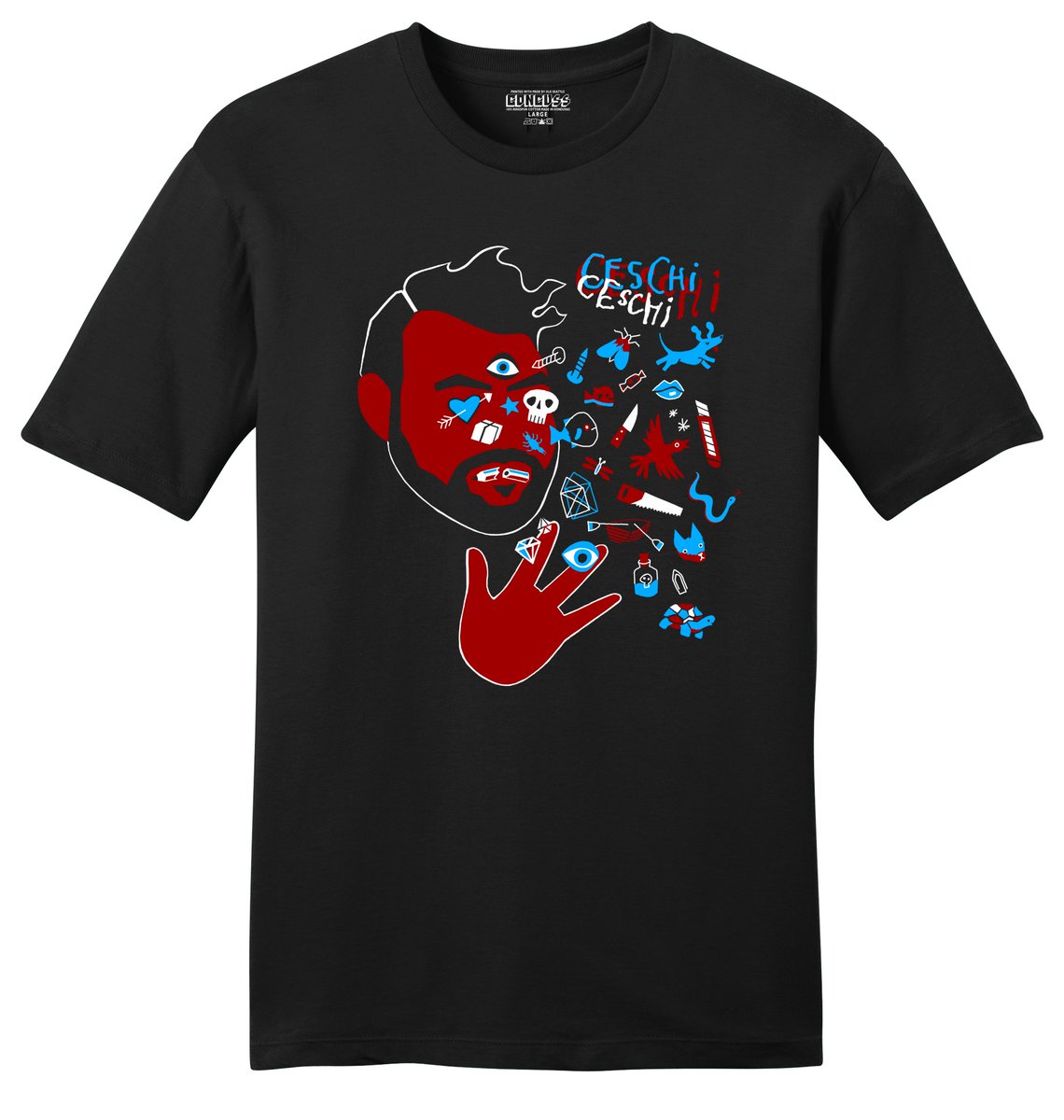 concvss's tweet photo. New Ceschi-Squalloscope collaboration tee up on the Concuss website and the Fake Four Shirts website.
https://t.co/kzUzfUNluk
https://t.co/Xr7wigF4FW
#tees #concuss #fakefour #DIYaf #squalloscope #sadfatluck #shoplocal https://t.co/jKprDESW2E