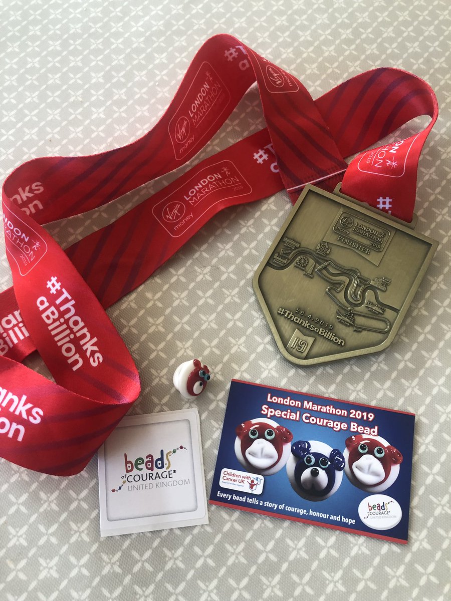 lulusladies's tweet photo. So today we presented our London  marathon 2019 Beads of courage to our amazing  Lulu! @BeadsCourageUK @CwC_UK @lulu_fight https://t.co/UJeVU5Tr3A