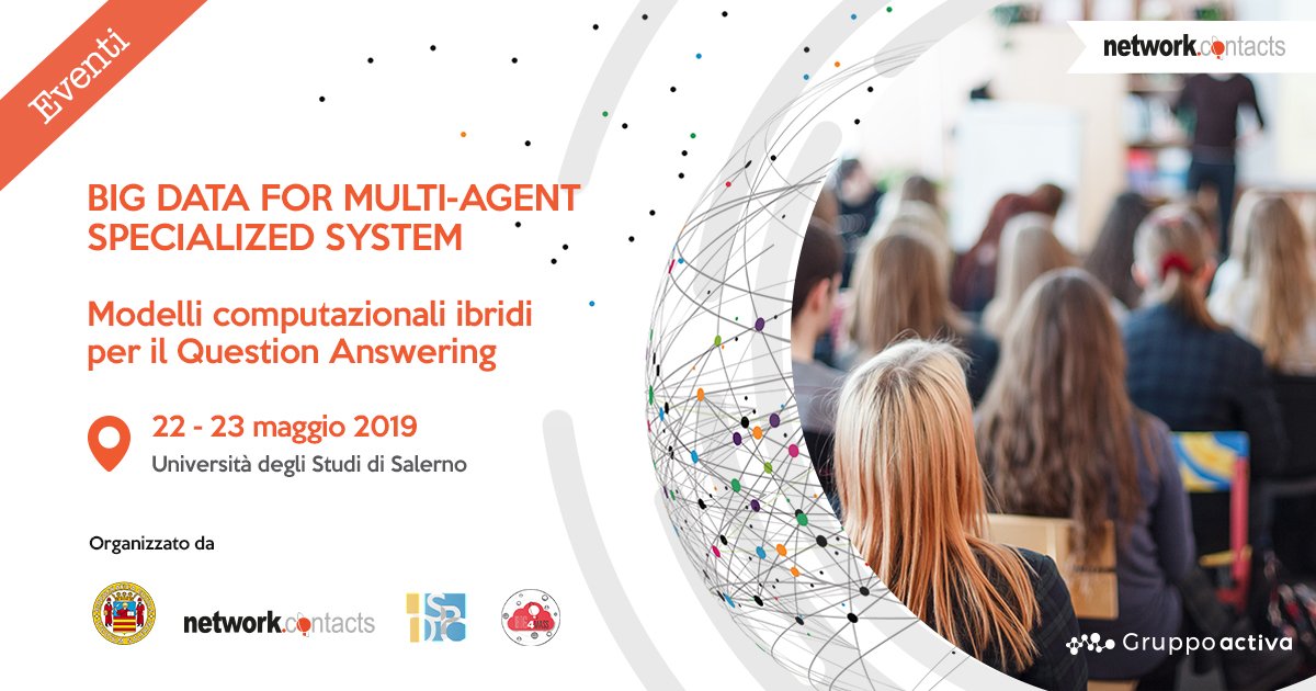 NetworkContacts's tweet photo. #NetworkContacts all'#UniversitàdiSalerno!
Due intense giornate dedicate alla presentazione del progetto di #ricerca 
#Bg4Mass
#keywords: #BigData e #ScenariIbridi 
Scopri i risultati raggiunti finora dal progetto: https://t.co/dVjGJtsbld https://t.co/hPwBUFIIxC