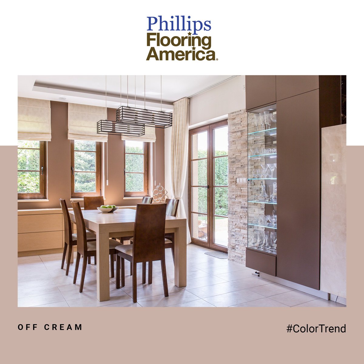 A popular color for #carpet have always been cream or beige. #Minimalist #design movement have brought it back. #OffCream #colortrend
