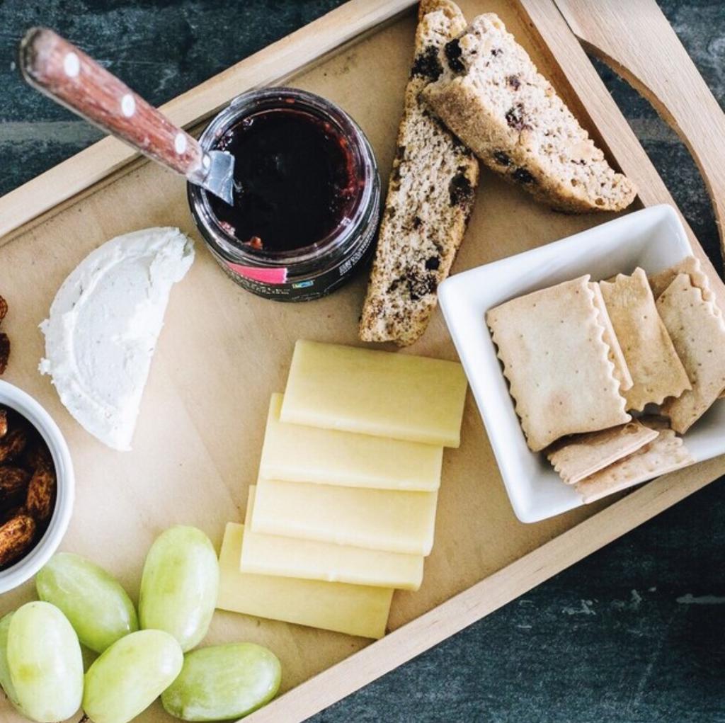 Balance salty, hard cheese like manchego or parmesan with a subtly sweet, crunchy cracker. Have you tried our Original soft-baked biscotti as a cracker alternative? Pair with some fresh fruit, spiced nuts and an Old Fashioned and we'll be right over...#happyhour indeed.