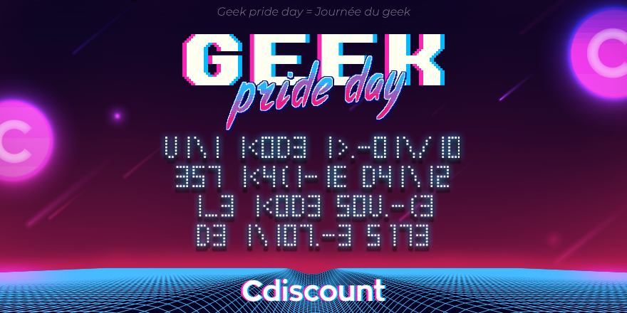 JournalDuGeek's tweet photo. Vous avez été nombreux à participer #GeekPrideDay #CdiscountLeCode #journal du geek
Tous les codes sont trouvés
https://t.co/kGK4VwswZP
Merci à tous pour votre participation https://t.co/XBd5idleZg