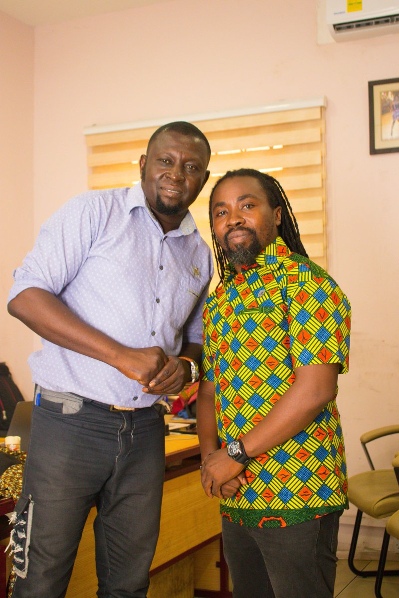 NallemClothing's tweet photo. Two decades in music and still strong @iamobrafour with the CEO of Nallem @gregkankoh at his office @ Nallem Head Quarters โ Kokomlemle. Something big is cooking from Ghanaโs top fashion brand; Nallem Clothing and the legend Obrafour. This is big news!
#nallemclothing #PAEMUKA@20 https://t.co/BpU4KpuWwY