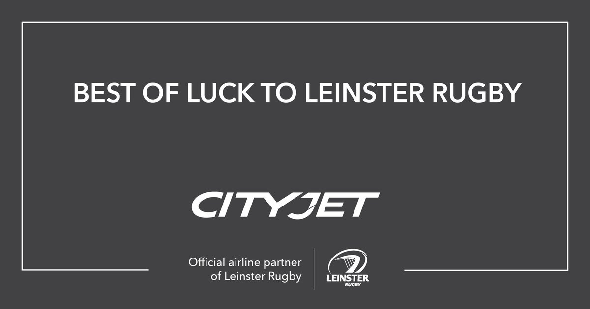 Best of luck to Leinster Rugby in their final match of the Guinness PRO14 tomorrow! #ProudAirlineSponsor
