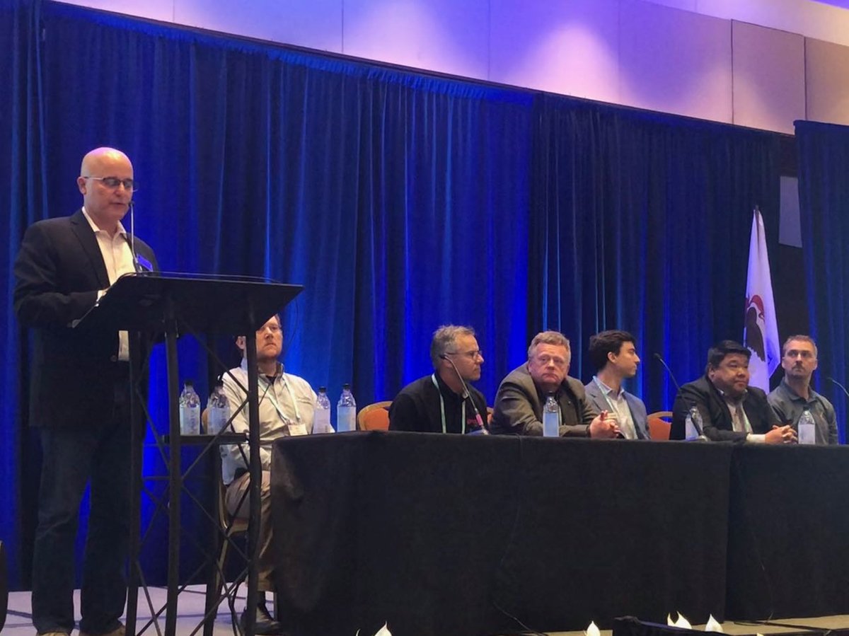 automationworld's tweet photo. Check out what the panel discussion at the #AutomationWorldConference had to say about the future of #industrial networking with the increase in #ethernet | @InductiveAuto @PTC @OPCFoundation @opto22 @MoxaInc | https://t.co/xjF9jNic9b https://t.co/cynS2Rqh4Q