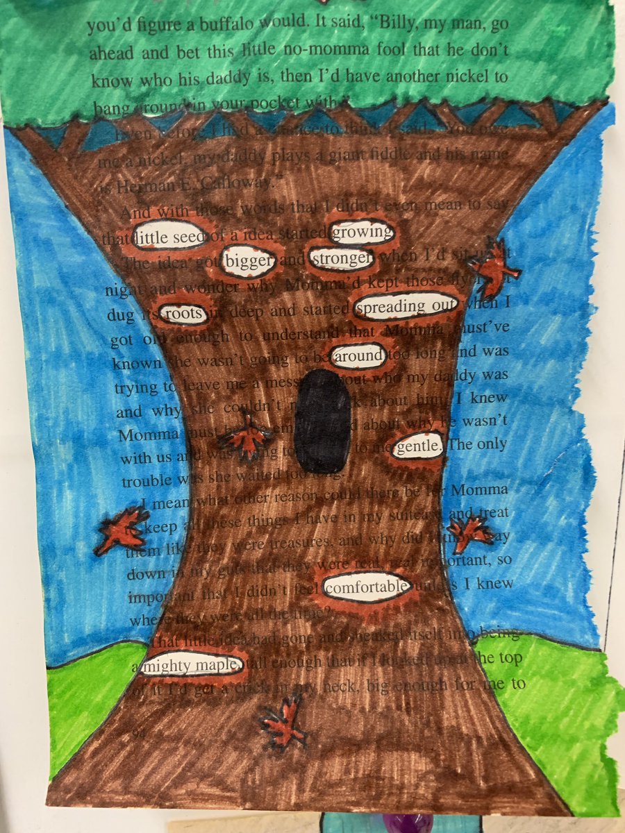 simard_tosha's tweet photo. Blackout Poetry in #simard78. Students were so creative and engaged. I even heard โI love poetry when itโs like this kind of poetryโ #teacherwin @WilfridJuryPS https://t.co/LVJAuYKse6