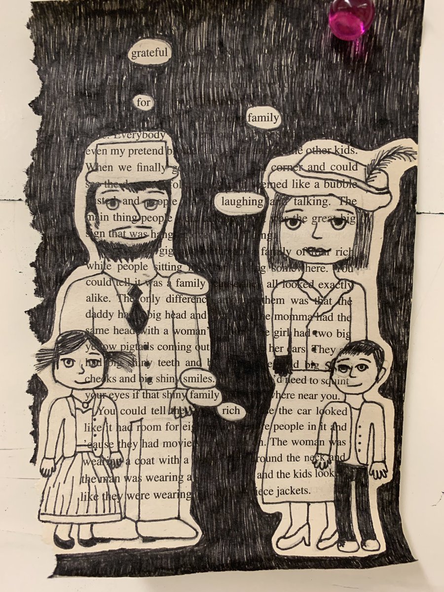 simard_tosha's tweet photo. Blackout Poetry in #simard78. Students were so creative and engaged. I even heard โI love poetry when itโs like this kind of poetryโ #teacherwin @WilfridJuryPS https://t.co/LVJAuYKse6