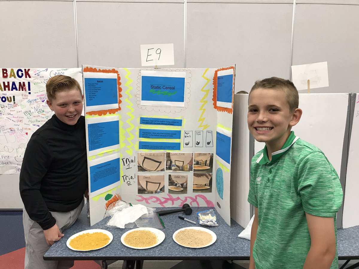 redbird1985's tweet photo. 5th grade science fair. Great job by all the students. @GPatt33 #SHElem https://t.co/XZaAZxuty3