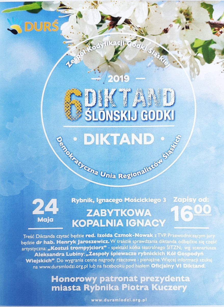 renatacaban's tweet photo. Dyktando #DURŚ  po śląsku. Pielęgnujmy lokalne kultury, języki i obyczaje. Nasze małe ojczyzny są dla nas najważniejsze. #WielkiWybór #PrzyszłośćPolski #KoalicjaEuropejska @nowoczesna @KObywatelskaPON #WyboryPE https://t.co/PVdmwjuBzr