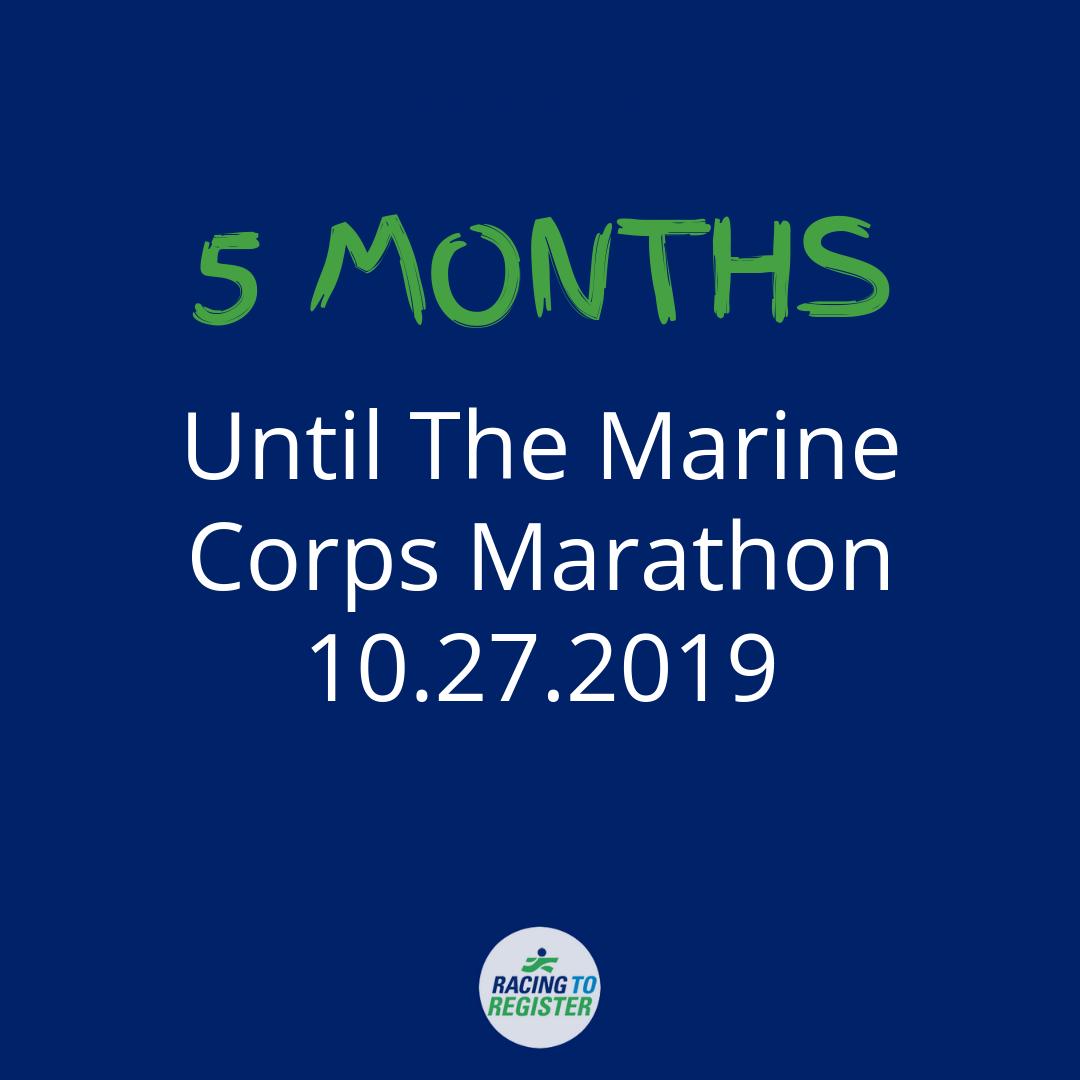 racing2register's tweet photo. 5 months until the @Marine_Marathon #multiplemyeloma10/27/19. ⁣
⁣
Who's getting excited? Run with #TeamRTR and help support #bloodcancers

Sign up now: https://t.co/asSkQcnkz0 
⁣
#MCM2019 #runwiththemarines #multiplemyeloma #bloodcancer #lymphoma #leukemia #marincorpsmarathon https://t.co/IrtaTTaWBv