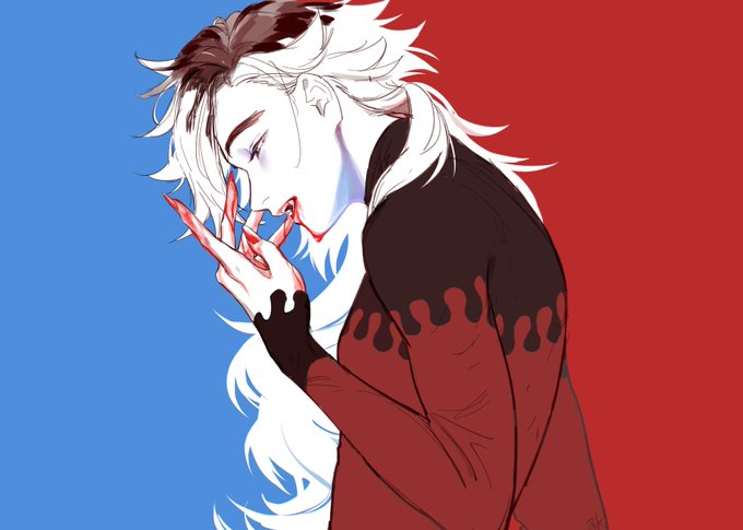 akさんがTwitterに投稿した童磨(鬼滅の刃)のイラスト。