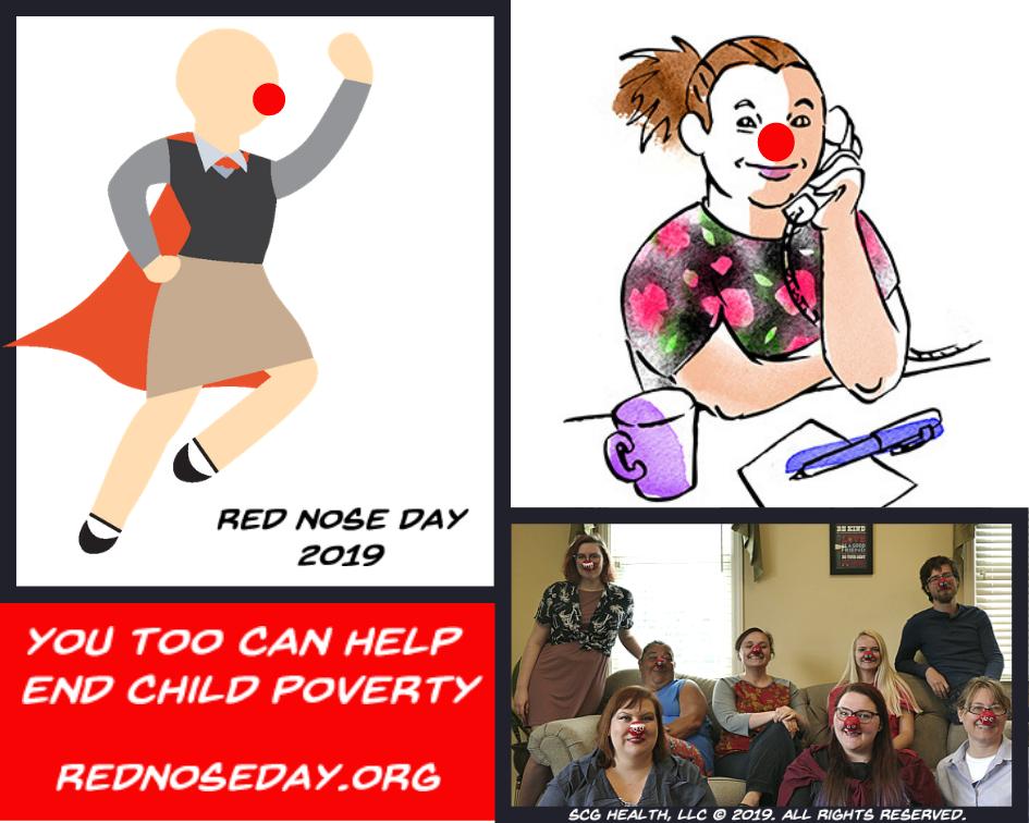 SCGhealth's tweet photo. Our everyday heros and SHEROS in their #rednose https://t.co/UCvJkMRqwe