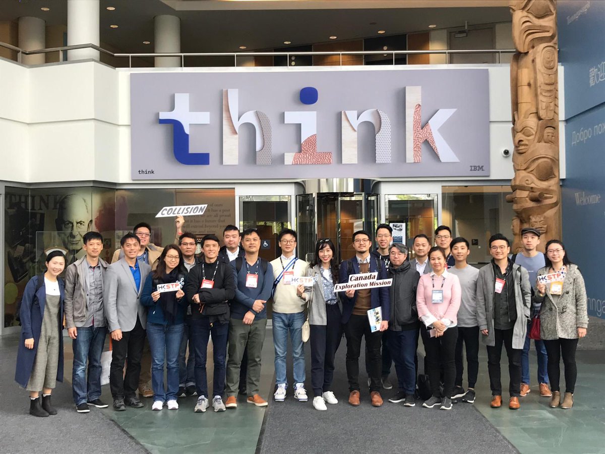 HKSciencePark's tweet photo. Having a fantastic time on the Markham tour. Amazing hospitality from Melissa Chee and her team at #ventureLABca. Wowed by Mayor Scarpitti again. Please come to @HKSciencePark so we can return the favour! #innovationMkm #techontour #collisionconf https://t.co/1ptluxKlZ5