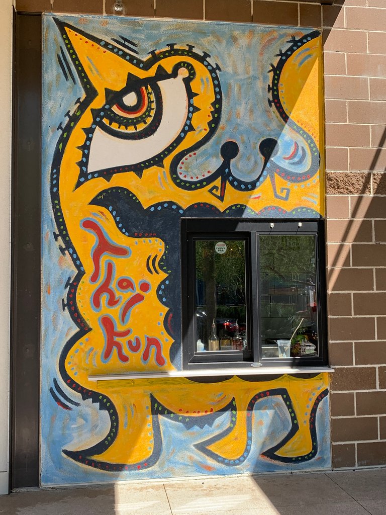 If you’re searching for a quick bite @domainnorthside, we offer take out from our walk-up window <a href="/rockrose/">javier</a>. Just look for the badass <a href="/peeyellow/">Peelander-Yellow!!!</a> murals!