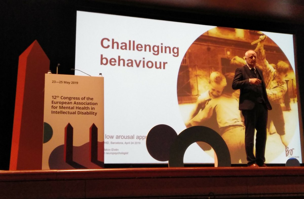 Challenging behaviour - a low arousal approach <a href="/BoHejlskov/">Bo Hejlskov Elvén</a> at <a href="/EAMHID/">EAMHID</a> #EAMHIDCongress #EAMHID2019 #CongresoConducta