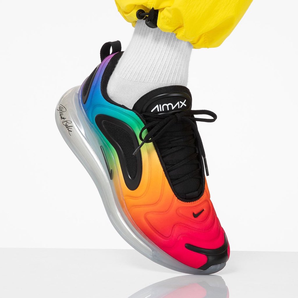 B/R Kicks on Twitter: "An early look at the Nike Air Max 720 BE TRUE which honors Gilbert Baker's rainbow flag. The shoe is expected to release in June. https://t.co/YCiTiMn2sz" Twitter