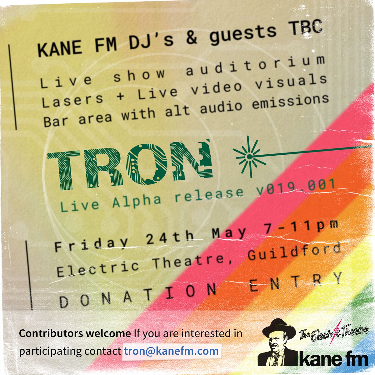 ColinsCuts's tweet photo. Right, best head to #Guildford for #Tron #LiveAlpha to get things lined up ready for this evening's #electronicmusic fuelled event that'll include @Didsgagarin and a sweep of #KaneFM #DJs... come hear @DrChem @JulianCooper @MattKingColeDJ and me

@acm_uk @ElectricTheatre @KaneFM https://t.co/925deR6Ikz