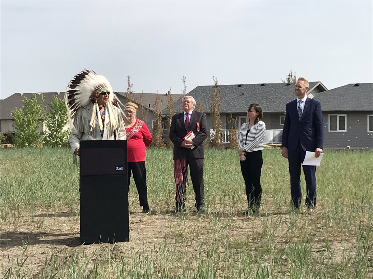 MaleyCmaley's tweet photo. The official grand opening of Métis Trail, see the full story tonight on @GlobalLeth #yql #metistrail https://t.co/YhFt7XDVh7