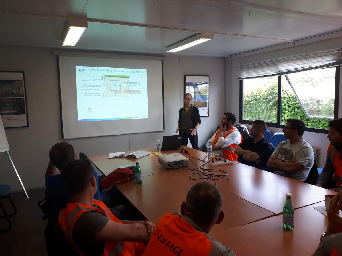 Journée sensibilisation  d'une soixantaine de personnes chez Eiffage sur les dommages aux ouvrages avec Marion Bellonnet. #GRDFNO #Bexraismes #A2T #Davidfrancois.