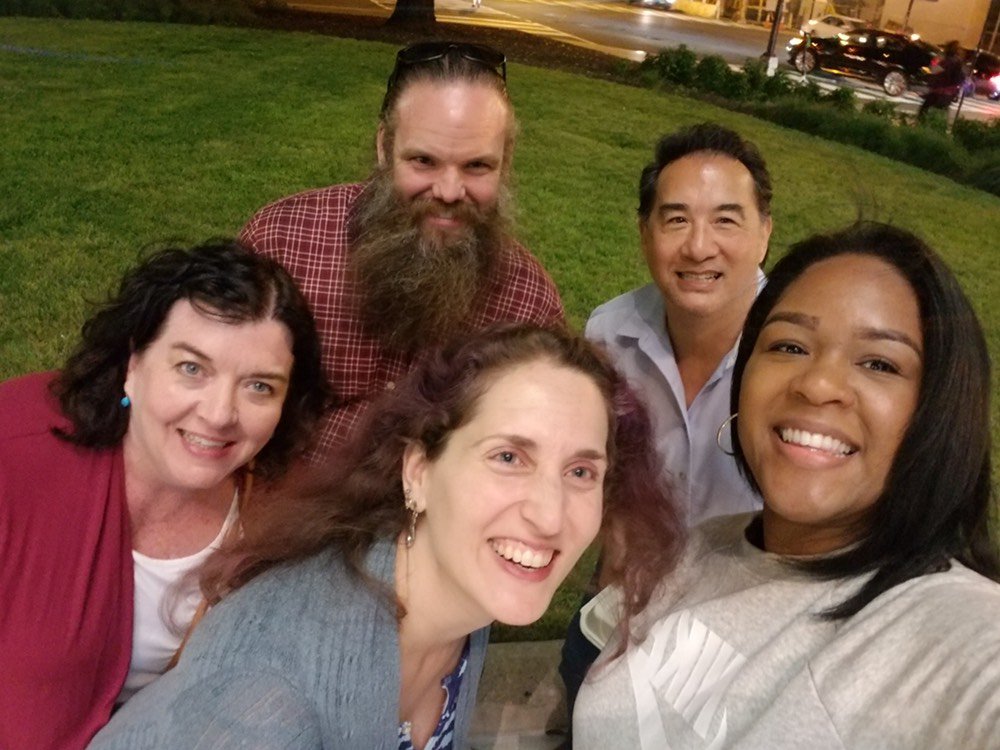 uncghhs's tweet image. A little HHS bonding in DC at the @ipec_org conference! We&apos;re mapping the future of @UNCG #interprofessionaleducation + #collaboration with @ConeHealth to maximize community wellness! #IPECSpring19 #UNCGHHSWay