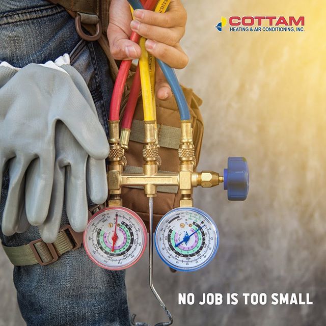 We have the experience and knowledge to tackle all of your HVAC needs! With team Cottam, no job is too small! We want to protect your home and keep your family comfortable all year long! bit.ly/30FYxn5