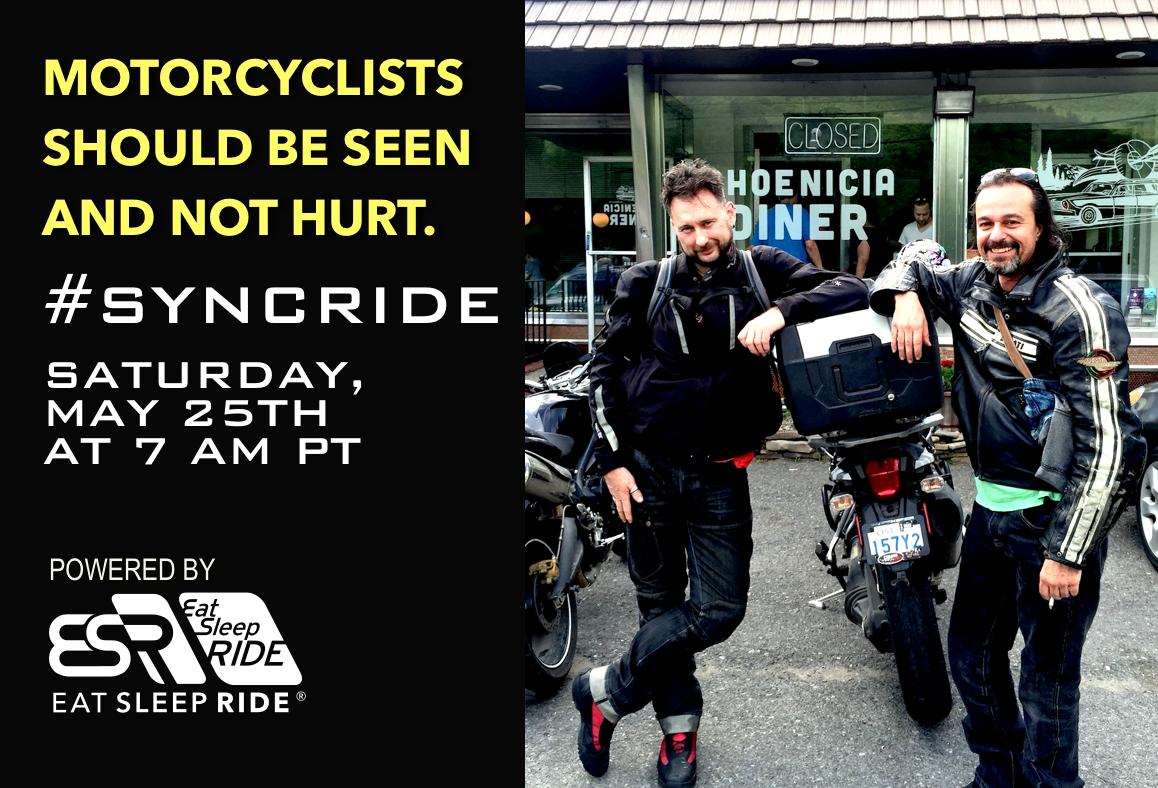 BikerEntourage's tweet image. May is Motorcycle Safety Month. On the last Sat in May (tomorrow) the dopeAF app @EatSleepRIDE organizes the SyncRIDE. At the same time on the same day around the world. Get the free ESR app lnkd.in/eYQ3-Vb, learn more here lnkd.in/eMbYAqz 
#syncride #eatsleepride