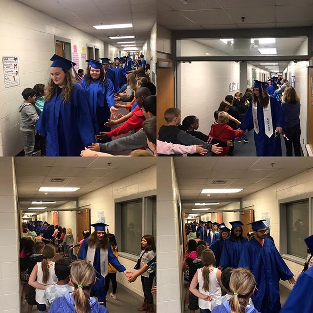 The_Bluejay_Way's tweet photo. PHS Class of 2019 “Senior Walk”. Perry Elementary - Where It All Began. #TheBluejayWay https://t.co/OehFSbCf15 https://t.co/pYQvqCjs6n