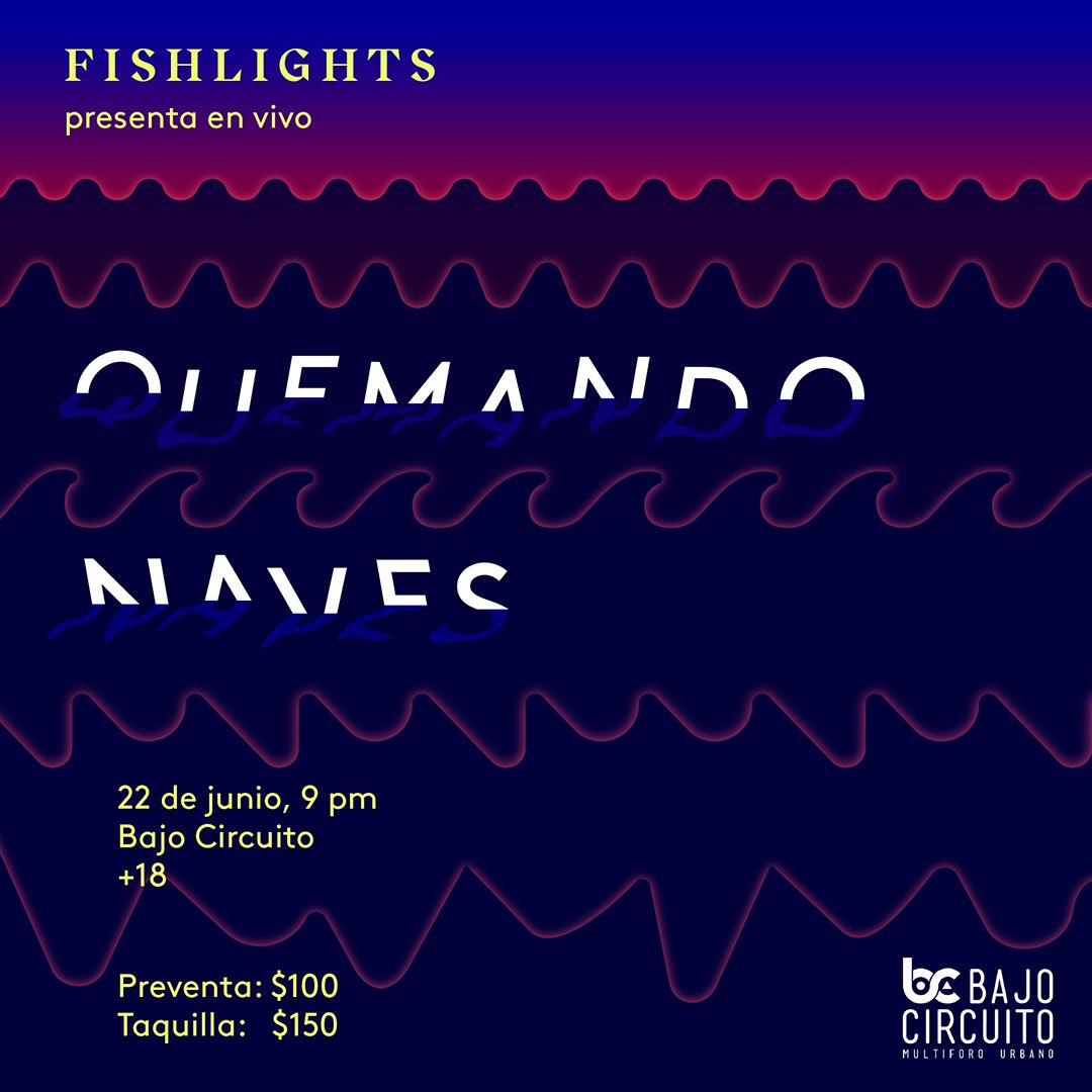 Después de un descanso necesario de redes regresamos con buenas noticias... El 22 de junio presentamos Quemando Naves por primera vez en vivo en <a href="/Elbajocircuito/">Bajo Circuito</a>! 💥 Aparten la fecha! 📅 🎨: <a href="/ShearsBilly/">Billy Shears</a>