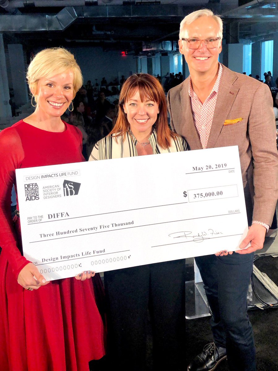 DIFFANational's tweet photo. DIFFA is thrilled to accept an amazing $375,000 donation from ASID to create the Design Impacts Lives Fund! DIFFA has workied with creatives in the design industry for over 35 years to make a positive impact, &amp; this Fund will help continue to make a #DIFFArence https://t.co/Crp9xSRJ0e