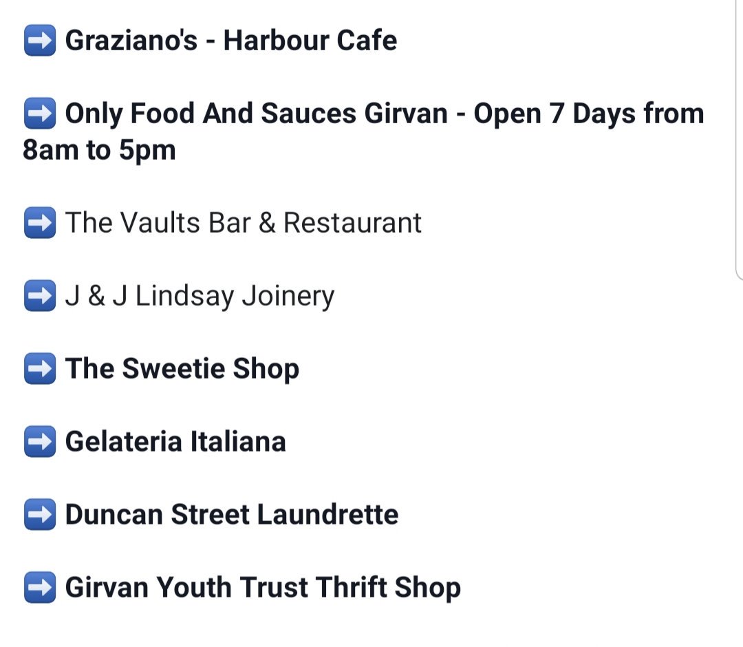 girvanyouthtrst's tweet photo. Now that the #MusicOnTheProm Line Up is confirmed, we need to give a Special Shout Out to this year's event sponsors! ⬇️
Without their support this year's event would not be possible, so from all of us #ThankYou 🤗 #LocalSupport #GYTSummerProgramme https://t.co/vHhvyzvdSh