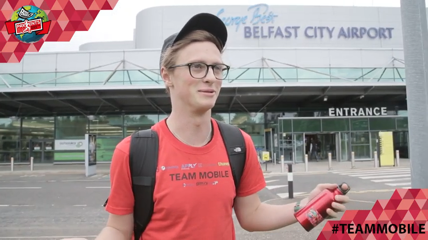 First stop for #TeamMobile in the #PaymentsRace - Belfast. #mobilepayments #RTWrace